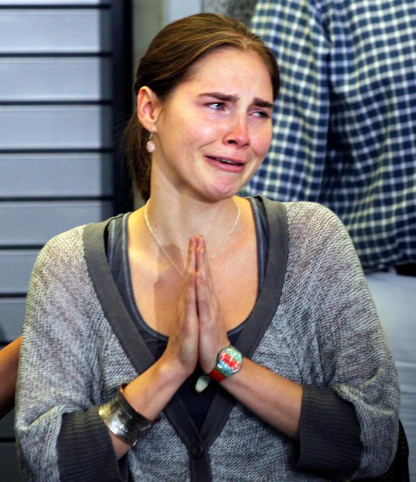  Knox pictured in 2011 in Seattle, one day after an Italian court cleared the then 24-year-old college student of murder and freed her from prison