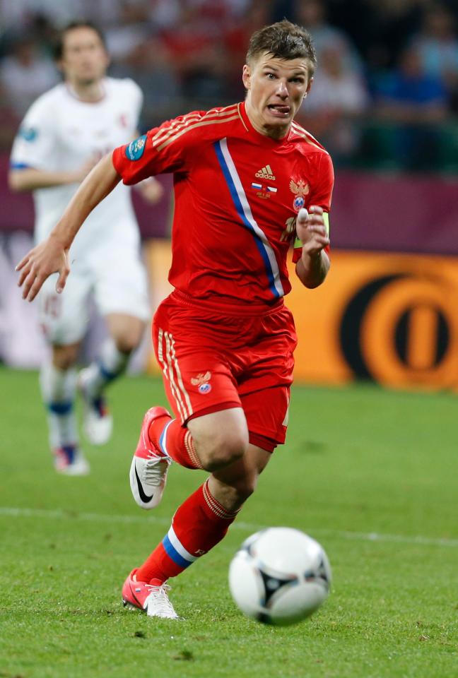  Attacker Andrey Arshavin is one of the best-known players from Russia