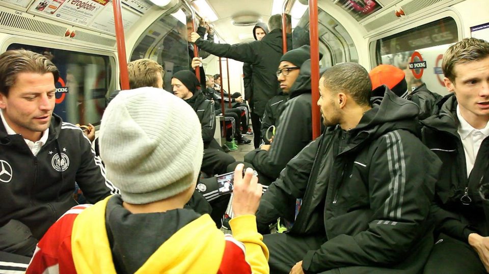  The German national team changed at Baker Street to take in the Sherlock Holmes museum