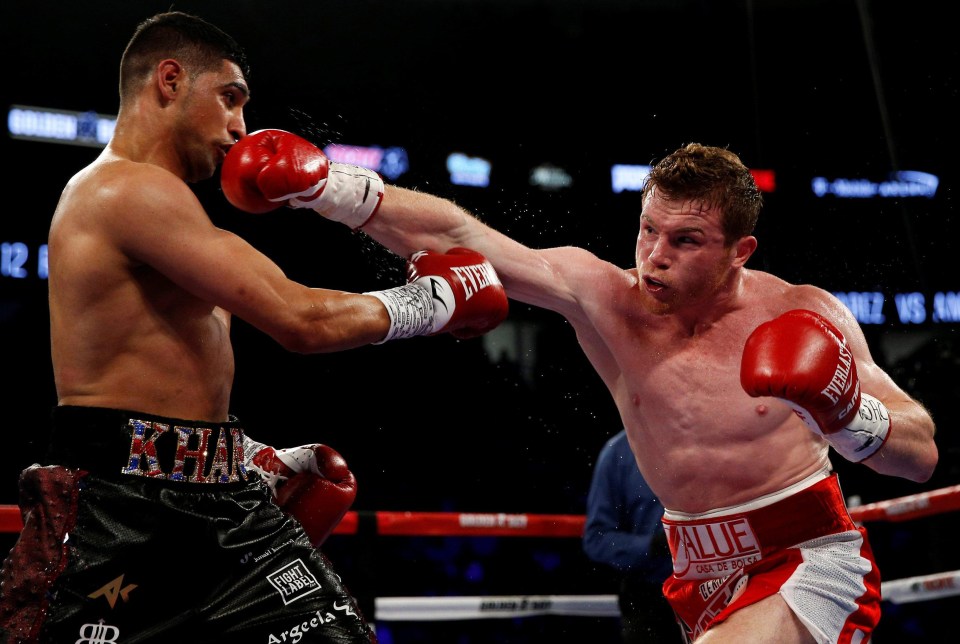 Khan’s last bout was against Saul Alvarez