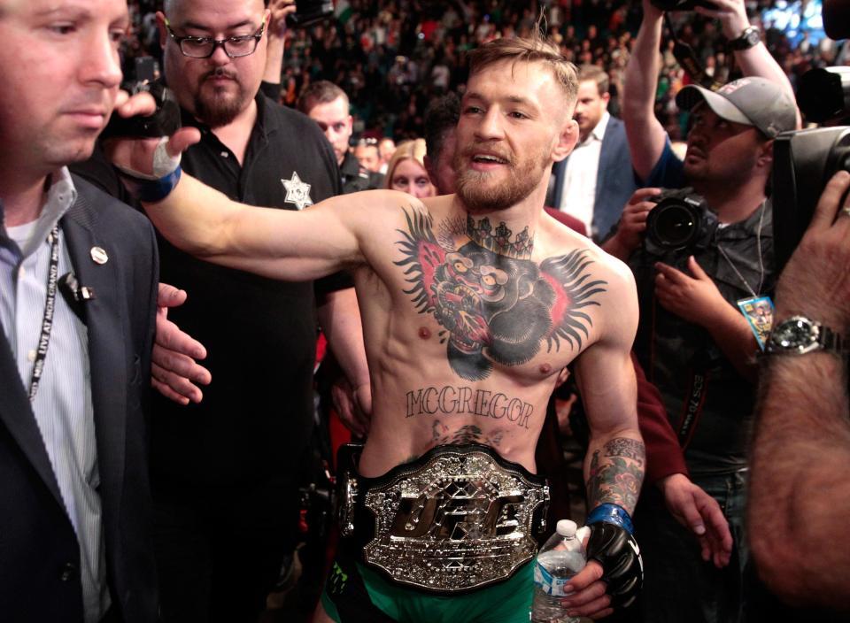  Conor McGregor is the UFC lightweight title holder