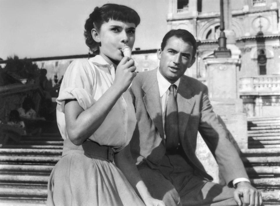  1953: Audrey Hepburn starred in Roman Holiday