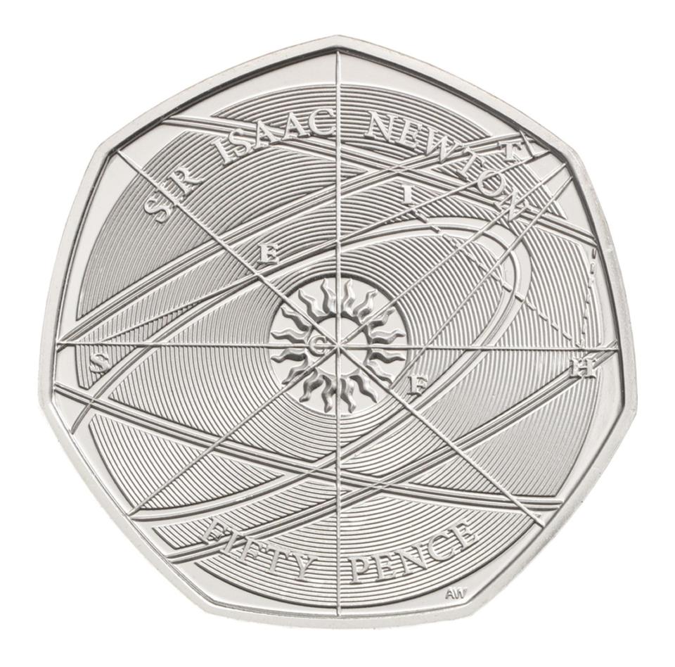  The Sir Issac Newton coin was released to celebrate the famous scientist