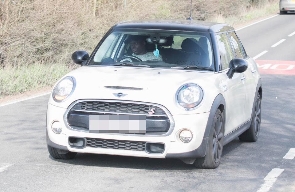 N'Golo Kante has been pictured before riding around in his white Mini