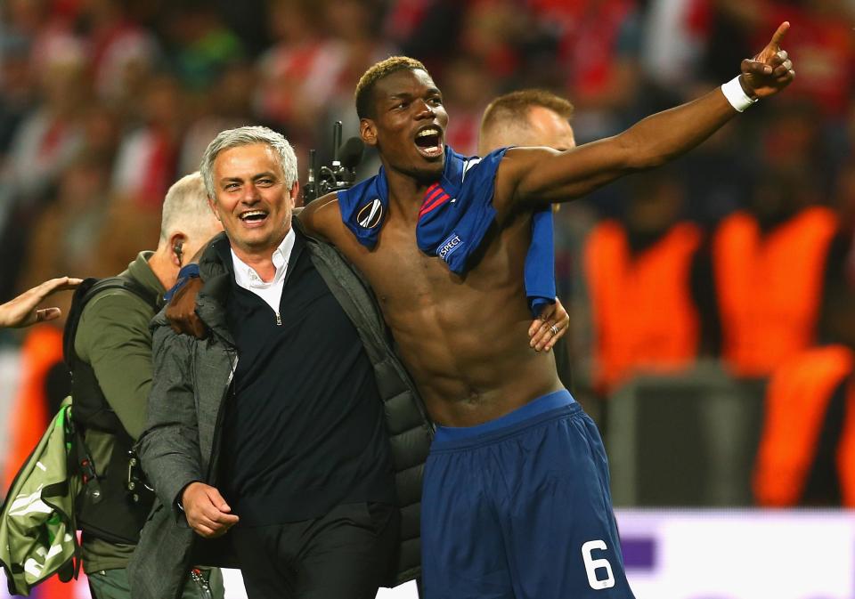  Jose Mourinho can be happy with the job he has done with assist king Paul Pogba