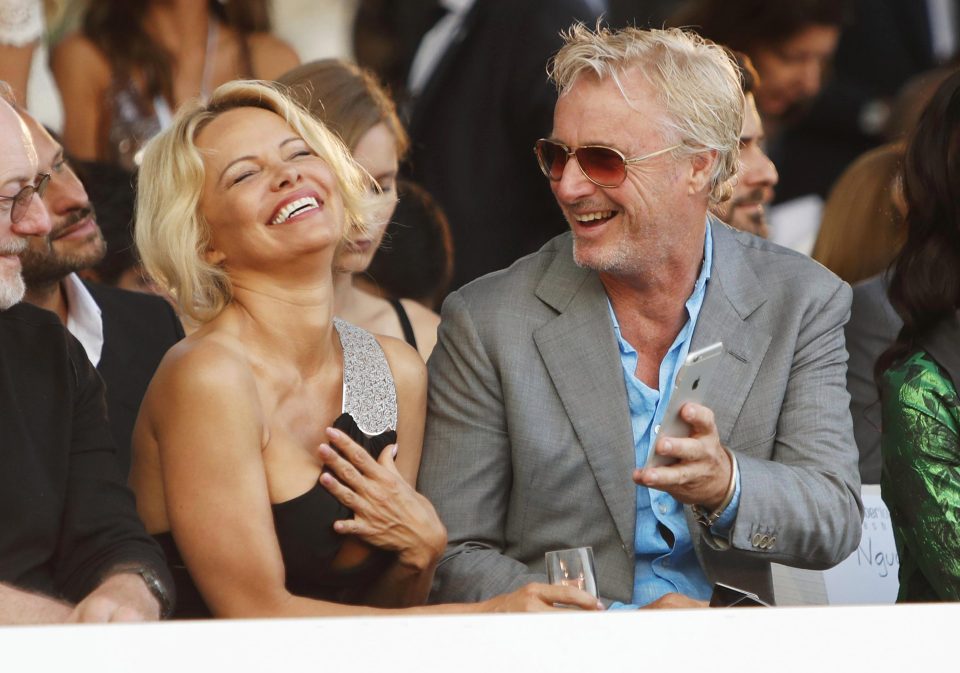 Eddie Irvine and Pamela Anderson