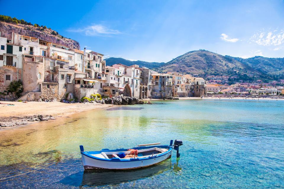  Cefalu harbour, Sicily