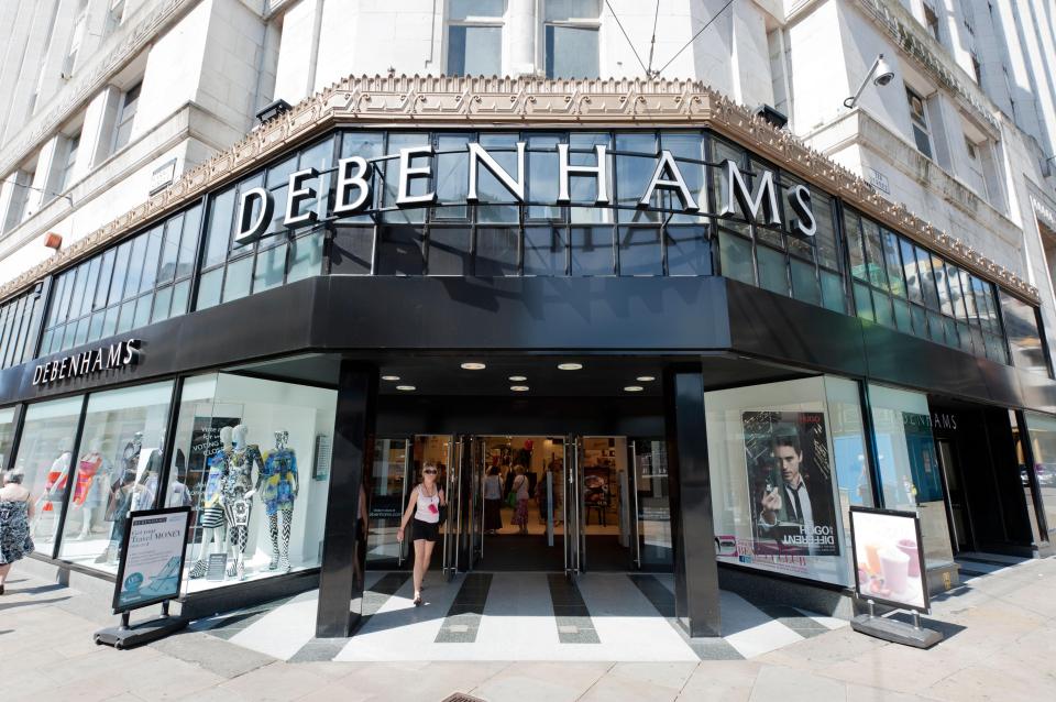  Debenhams may shut 10 stores after sales fell 2.6 per cent