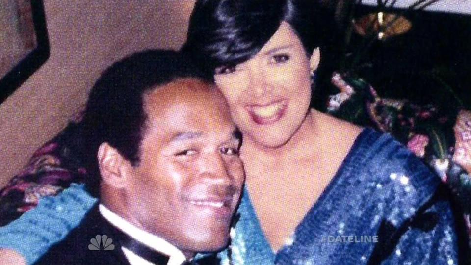  Khloe's mum Kris Jenner with OJ Simpson