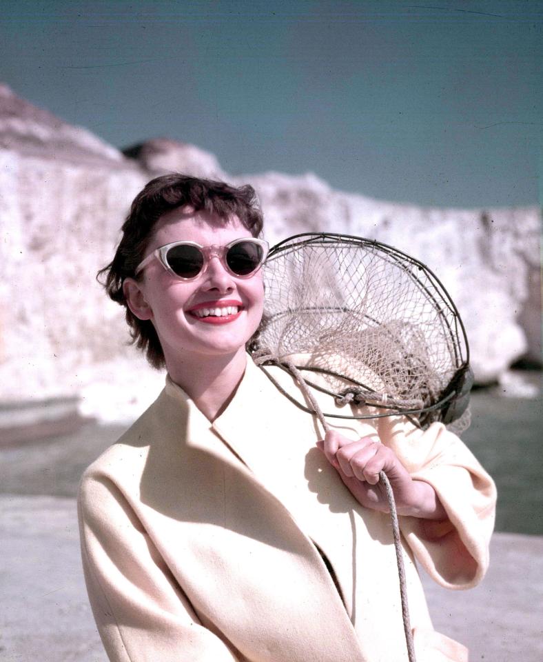  1951: An early portrait of the star, taken on a beach in East Sussex