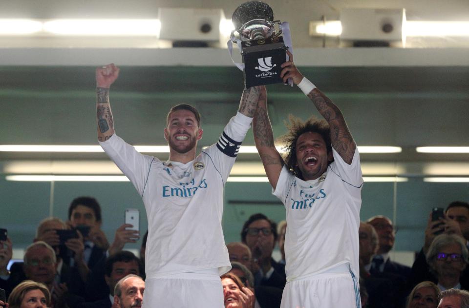 Sergio Ramos and Marcelo are both named in Uefa's Team of the Year