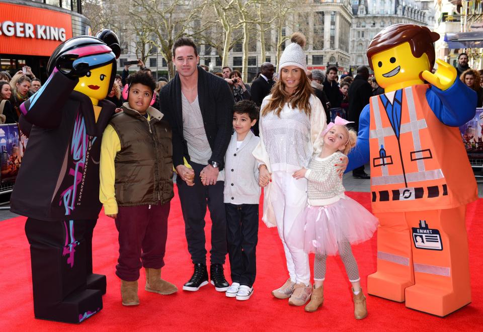  She married husband Kieran Hayler in 2013, here with her three eldest children Harvey, Junior and Princess