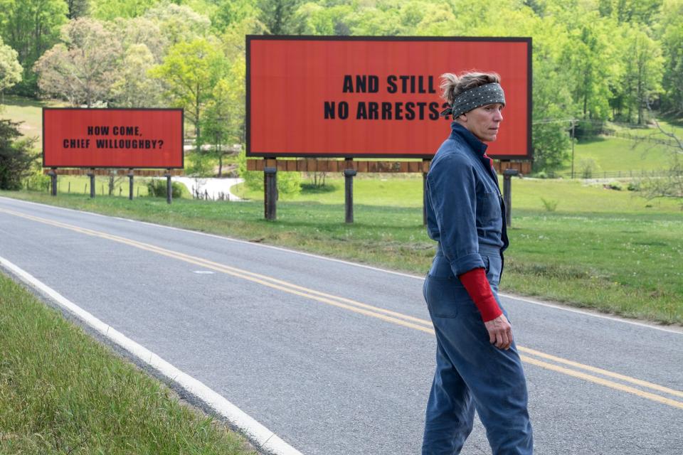 She is the star of star of darkly comic film Three Billboards Outside Ebbing, Missouri