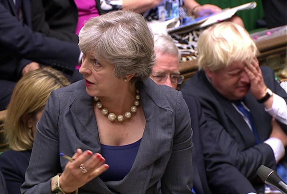  PM Theresa May and Boris Johnson 'at loggerheads' over Britain's Brexit plan