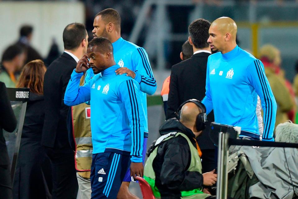 Patrice Evra had been at Marseille after leaving Juventus but his contract was terminated after kicking a fan