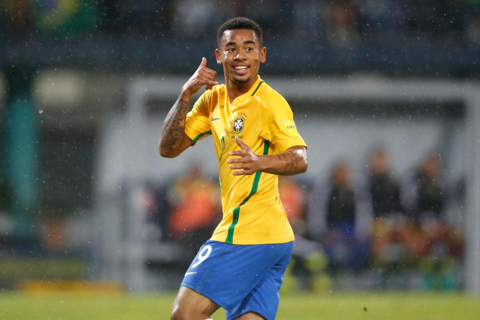  With each goal Gabriel Jesus pretends to call home