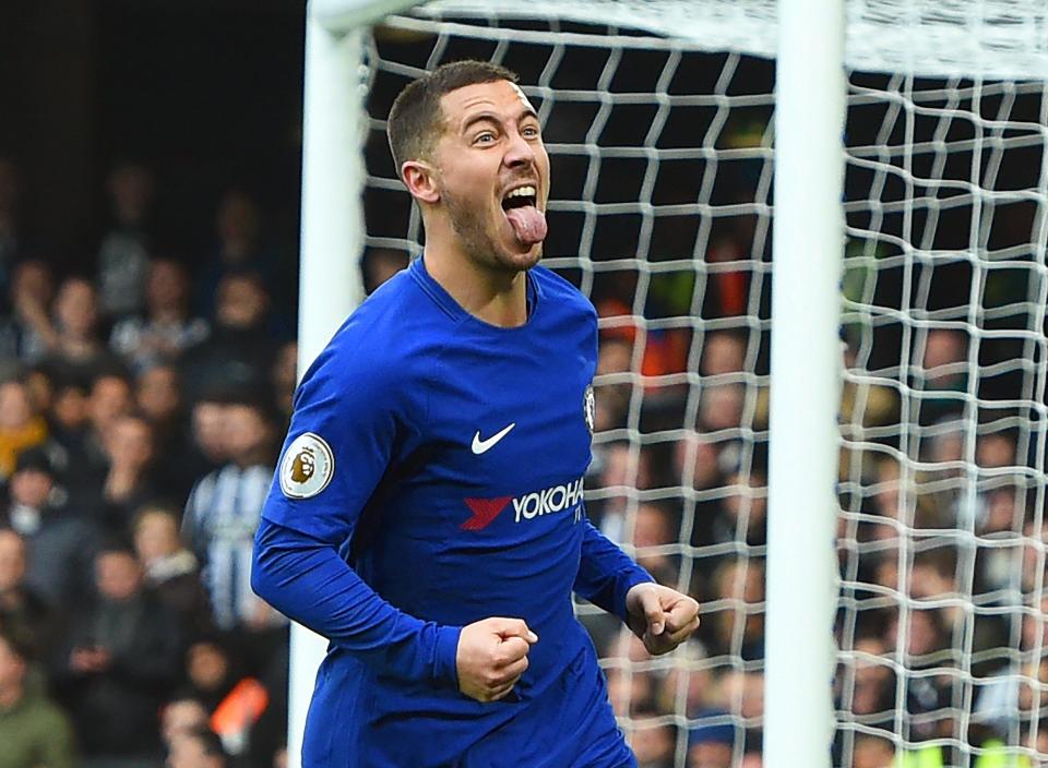 Chelsea ace Eden Hazard is a newcomer to Uefa's Team of the Year