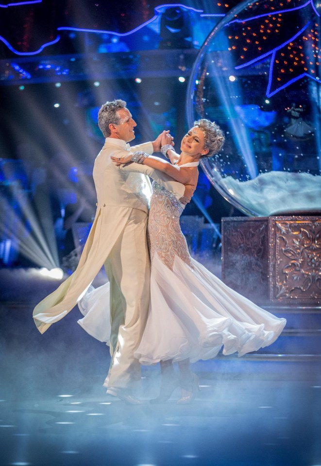 Brendan Cole and Katie Derham during last year's Strictly Come Dancing Christmas special