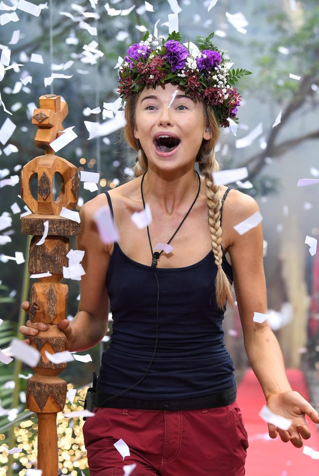 Toff was crowned Im A Celeb 2017 Queen of the Jungle