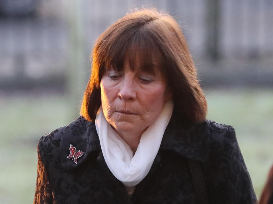 Clodagh Hawe's mother Mary Coll arrives at Cavan Court House