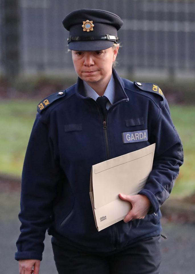 Garda Aisling Walsh arrives at Cavan Court House for the inquest