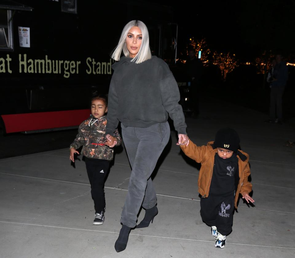  Kim is also mum to North, four