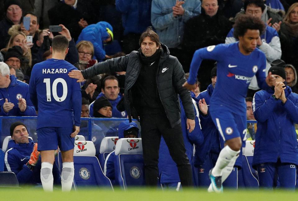 Antonio Conte admitted he is worried about looking after Eden Hazard - but not whether or not he is happy