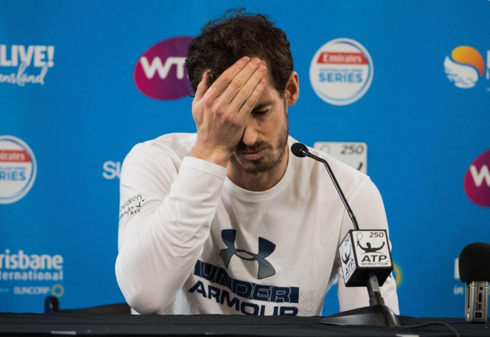  Andy Murray is out of the Australian Open