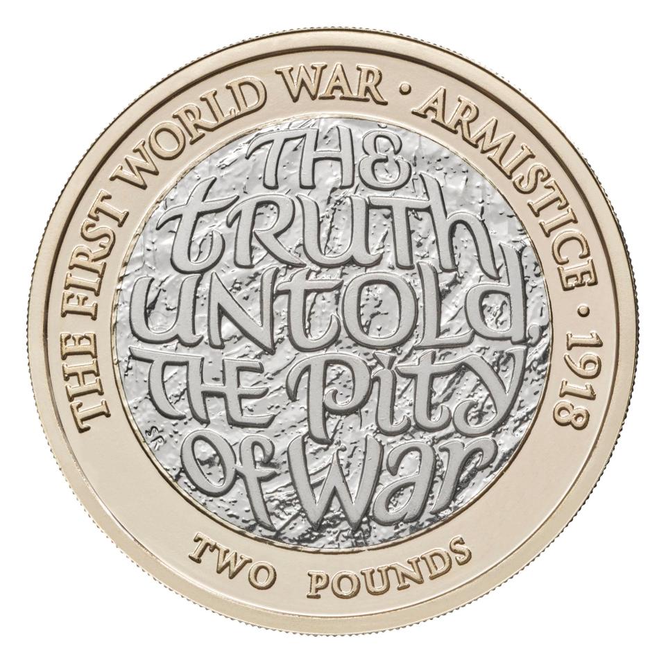  The Royal Mint is releasing a £2 coin to commemorate the end of the First World War