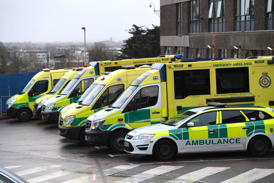  Up to 24 ambulances were in the queue