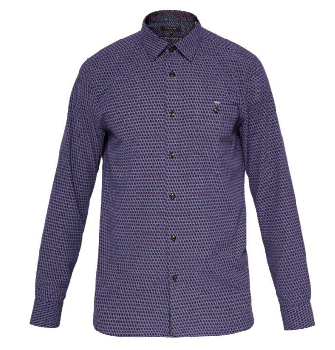  This smart Ted Baker shirt features a timeless check print. Originally priced at £89, shoppers bag a saving of 51 per cent