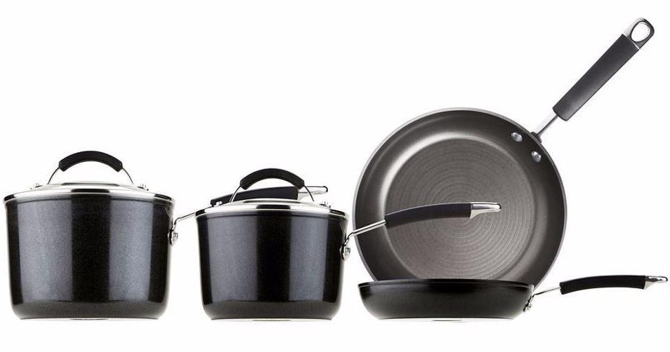  Enjoy 70 per cent off this sleek four-piece pan set that is sure to transform your kitchen. You’ll need to be quick to bag this aluminium set, which is down to £54 from £180