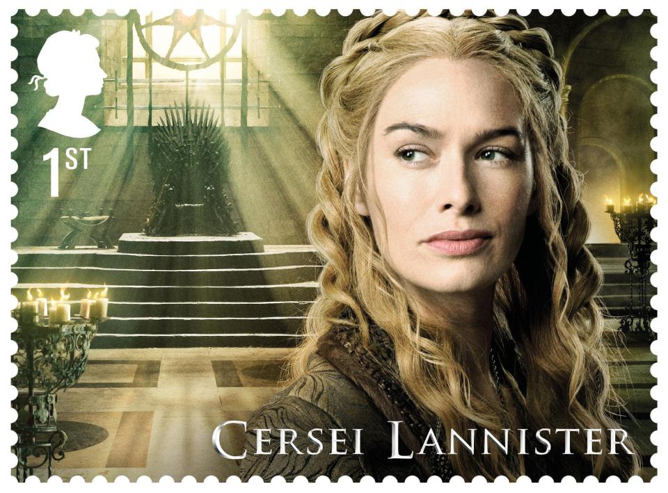  A royal for the Royal Mail . . . Lena Headey plays villainous Queen Cersei Lannister