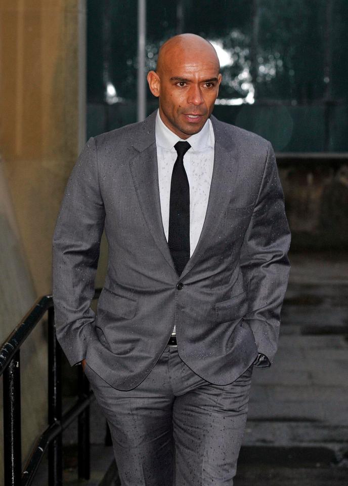  Trevor Sinclair arrives at court this morning to face a string of charges