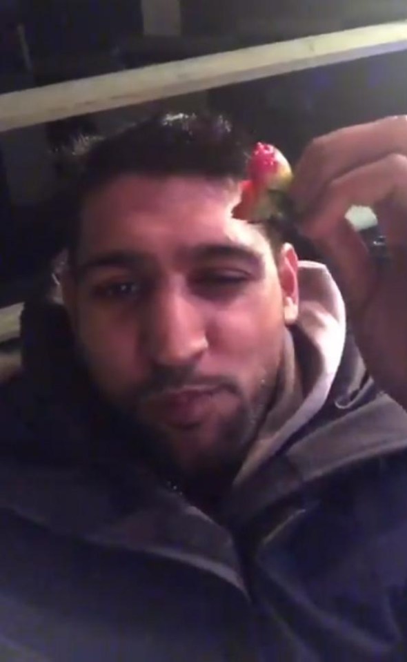 He posted a video online of himself chowing down on the sweet treats, much to the delight of his followers