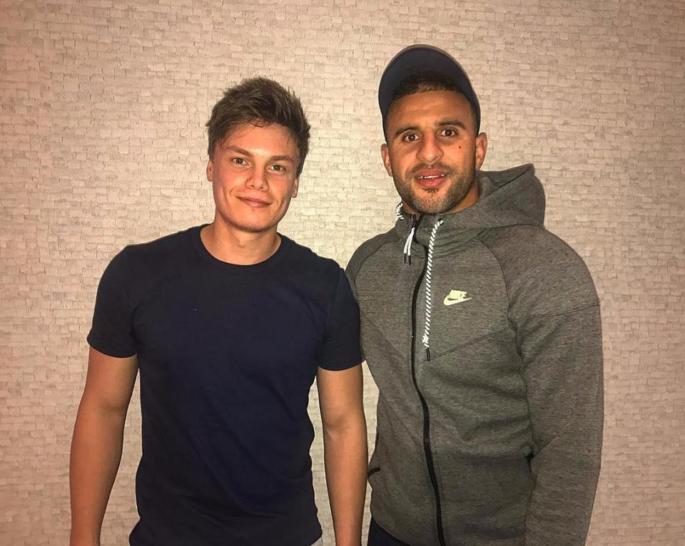  The Michelin star-trained chef also cooks most of Kyle Walker's meals