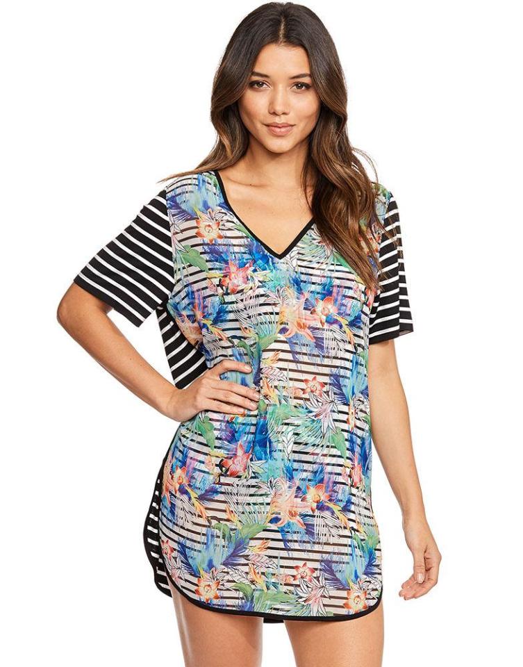  Wow your friends in this Bermuda Stripe Beach Kaftan from figleaves