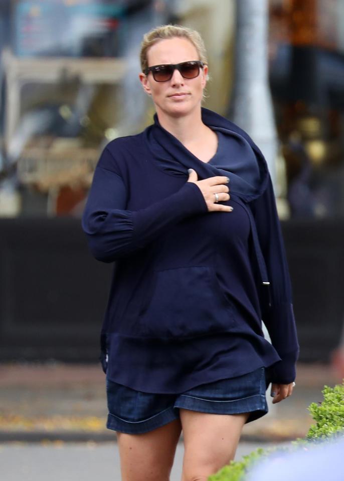 The announcement comes less than a week after a pregnant-looking Zara was spotted out and about in Sydney