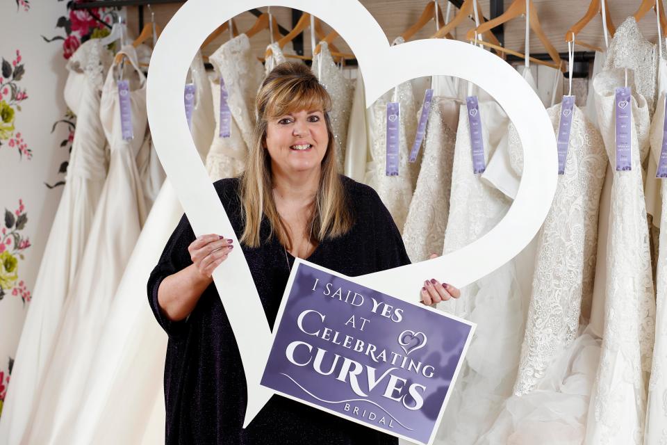  Many plus-size brides who come to Celebrating Curves have had a bad experience shopping elsewhere, according to Jane