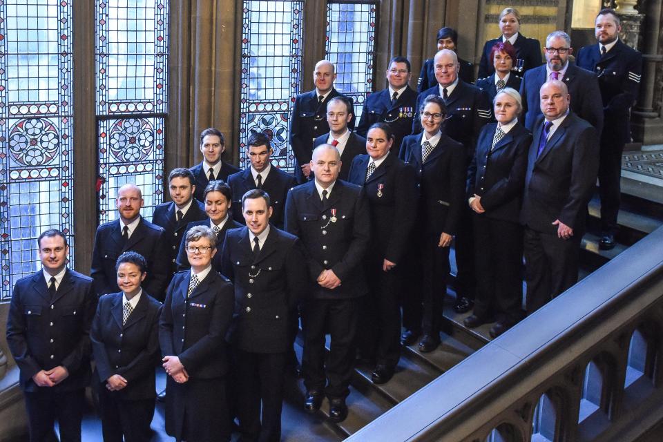  British Transport Police officers were today recognised in a commendation ceremony