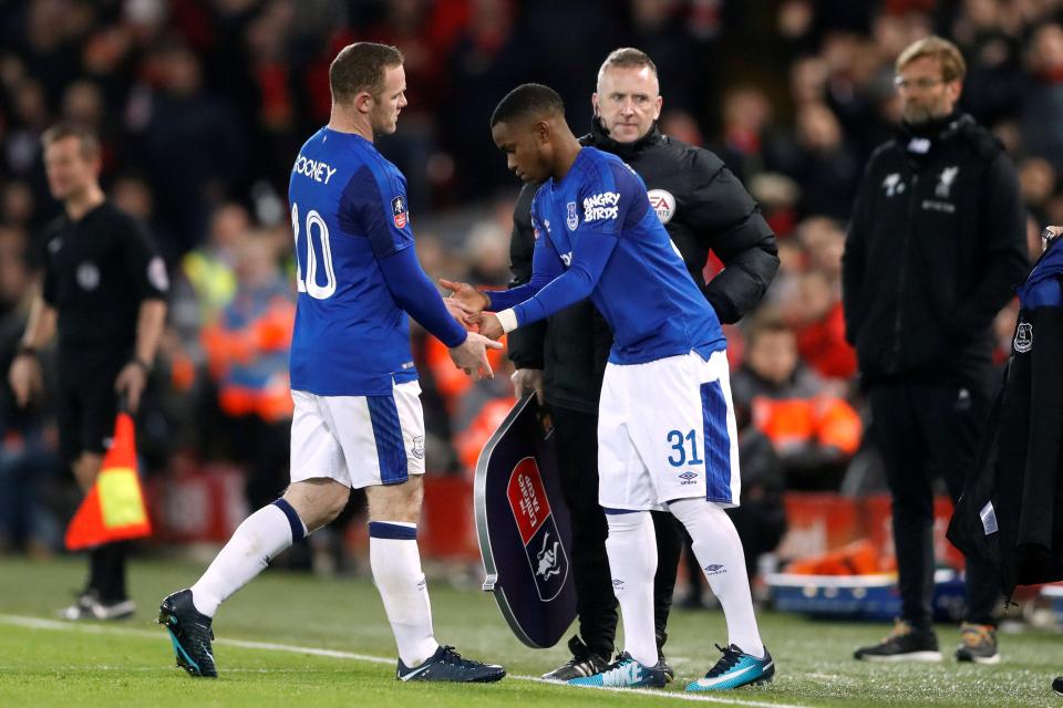 He was replaced by Ademola Lookman shortly after the break