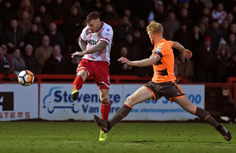  Boro striker Jack King was unlucky not to get on the score sheet for his club