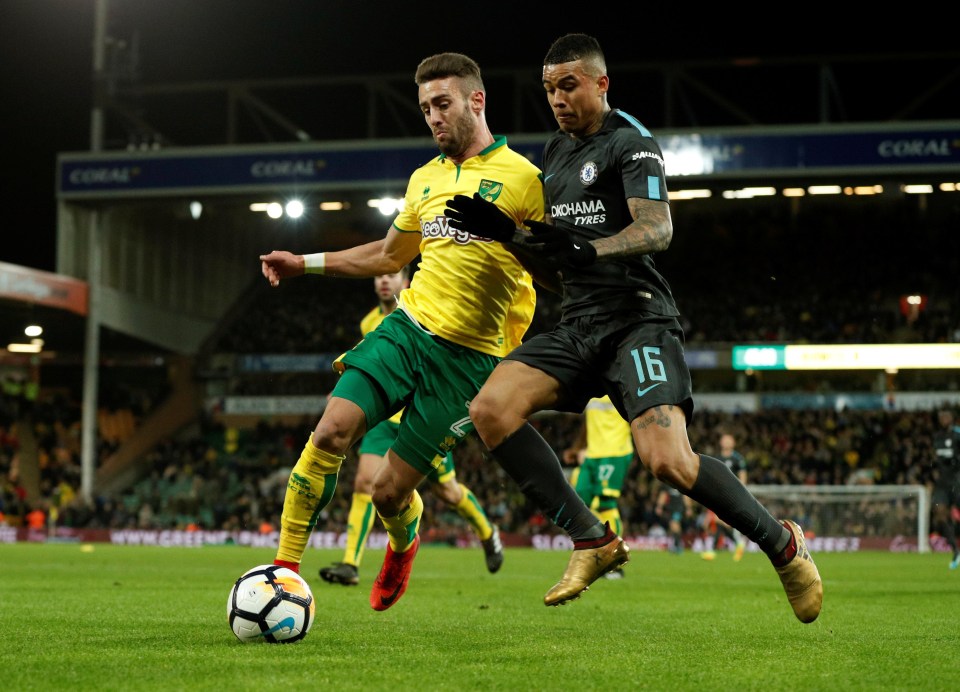 Kenedy made a rare start against Norwich in the FA Cup but failed to set the world alight