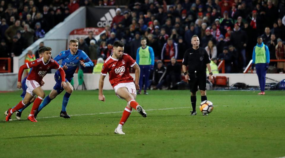  Reds' teenage striker Ben Brereton netted a second half penalty as he sent the keeper the wrong way