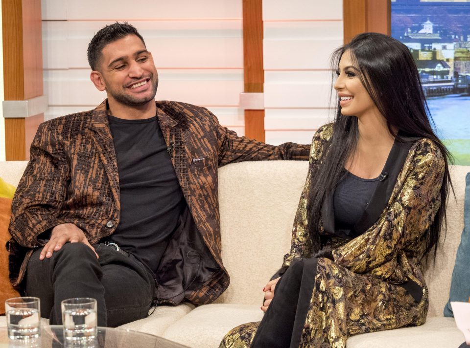  The boxer sat alongside pregnant wife Faryal Makhdoom on the Good Morning Britain sofa insisting they had resolved their marriage issues