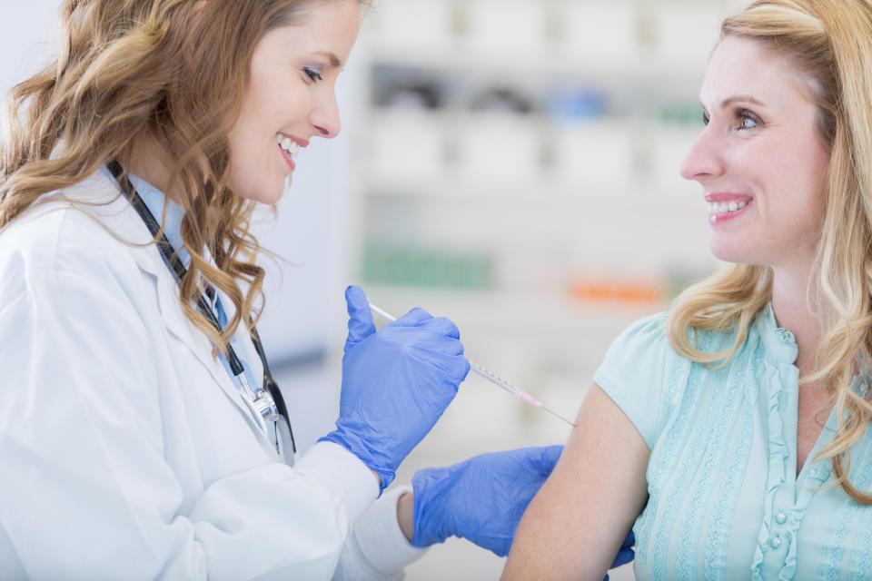 Health officials said it's not too late to have the flu jab - which protects against a cousin virus of 'Aussie flu'