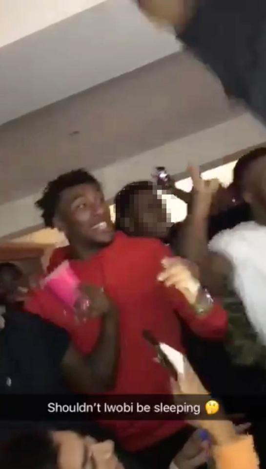  Alex Iwobi was at a party the night before the Nottingham Forest clash