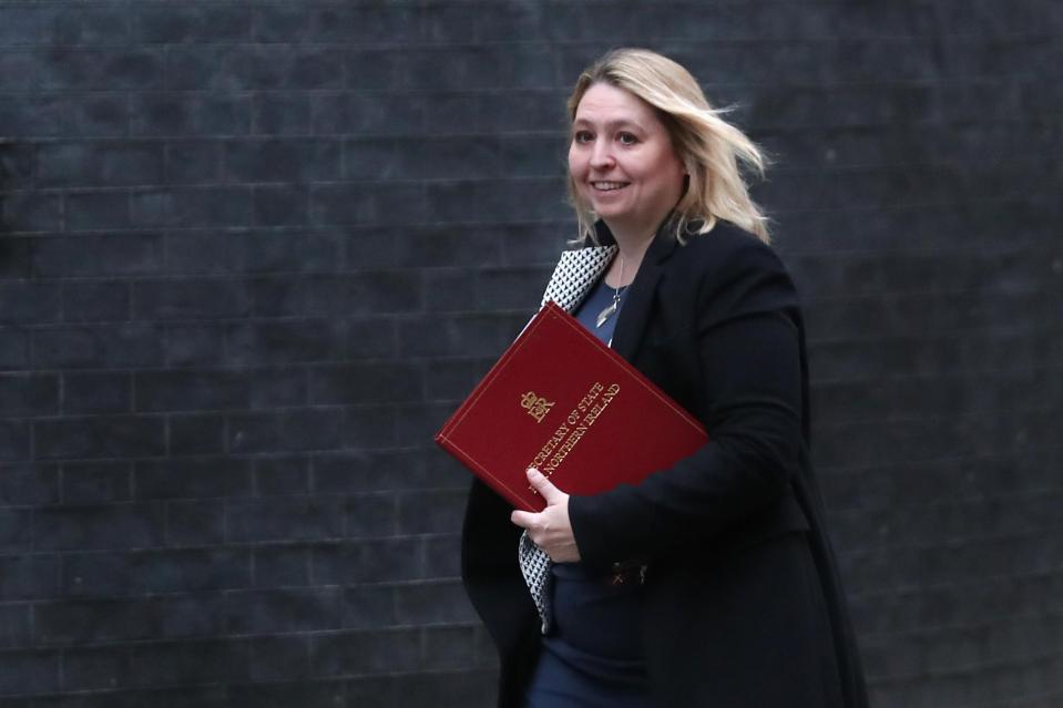  Karen Bradley is said to have warned the PM that Sinn Fein could seek a reunification poll