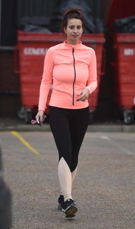  Ferne was beaming as she left her work-out