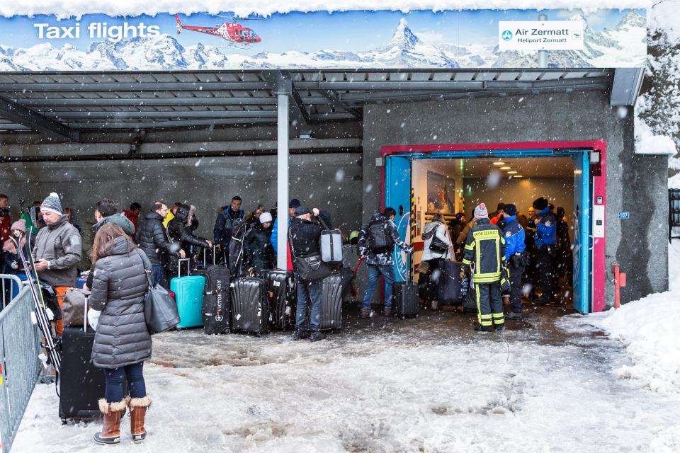  Tourists have been left stranded by the extreme weather